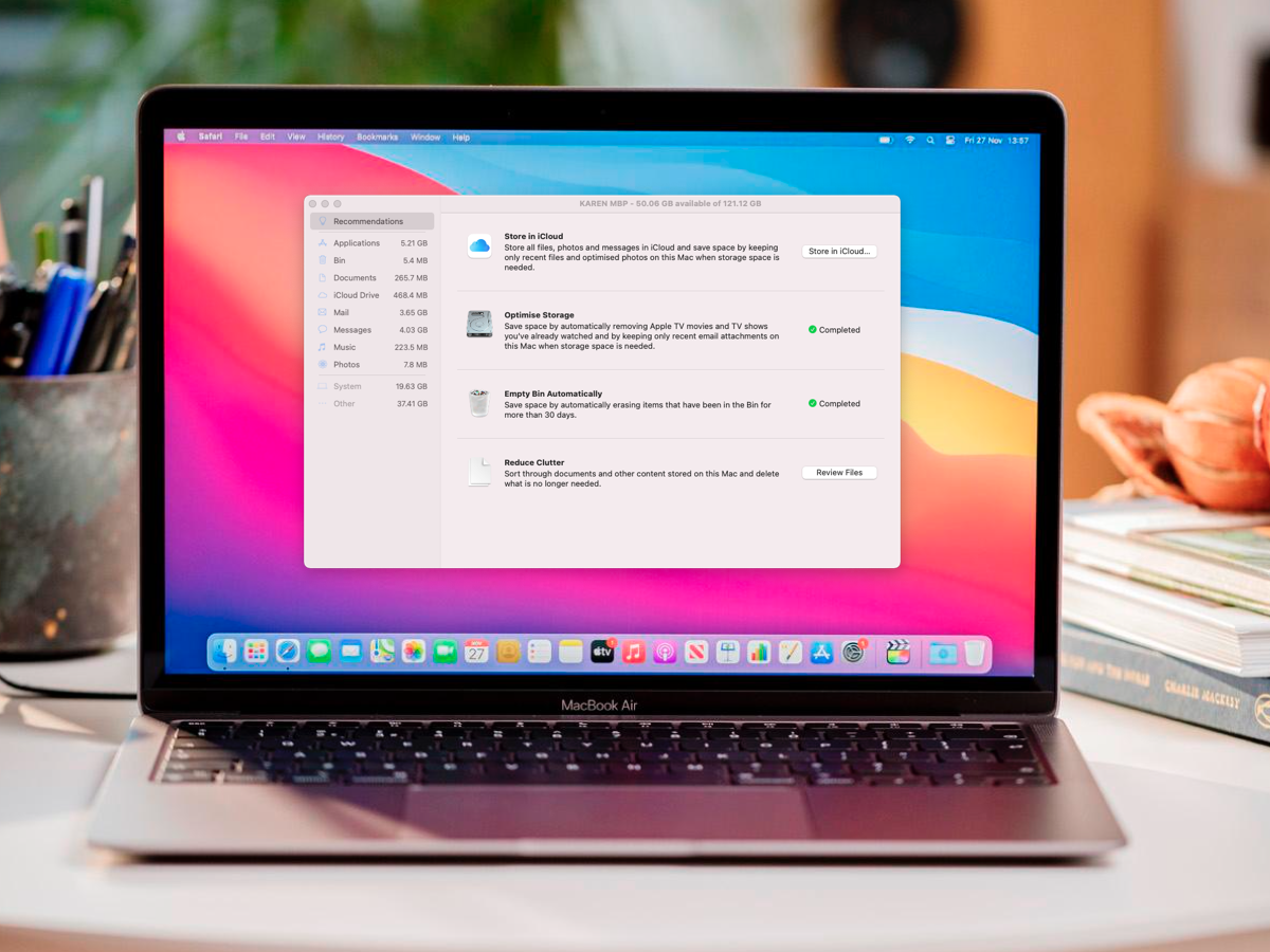 clear storage on icloud for mac